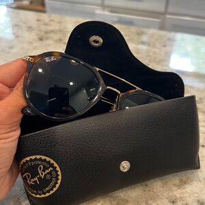 Rayban Tortoise Double Bride Aviators RB4253